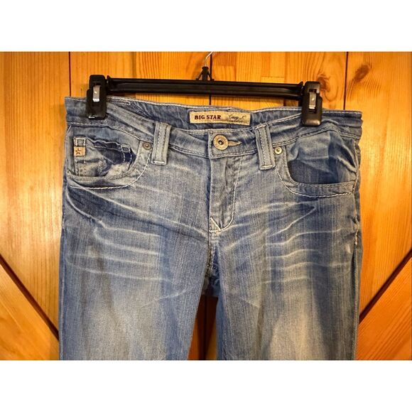 Big Star Casey K Low Rise Fit Medium Wash Bootcut Jeans READ Size 28L (6510) - Picture 2 of 9